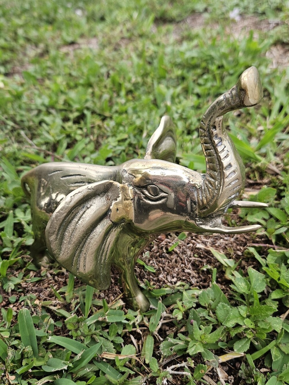 Brass Elephant, Solid Brass Elephant